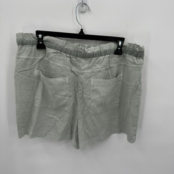 CLOTH & STONE NWT Evereve Tie Waist Short in Fresh Basil Green // L - Picture 7 of 11
